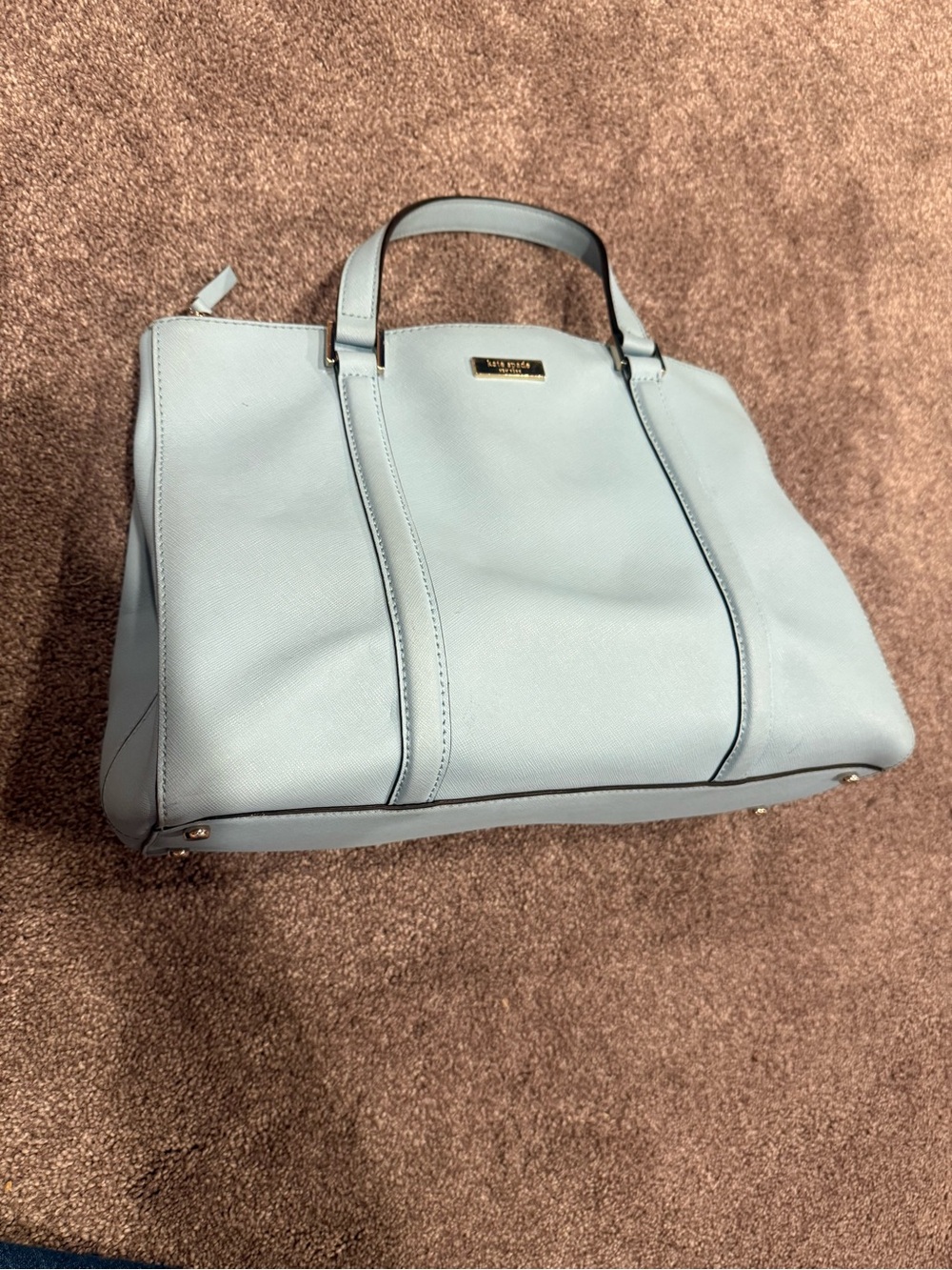 kate spade Powder Blue Saffiano Leather Satchel